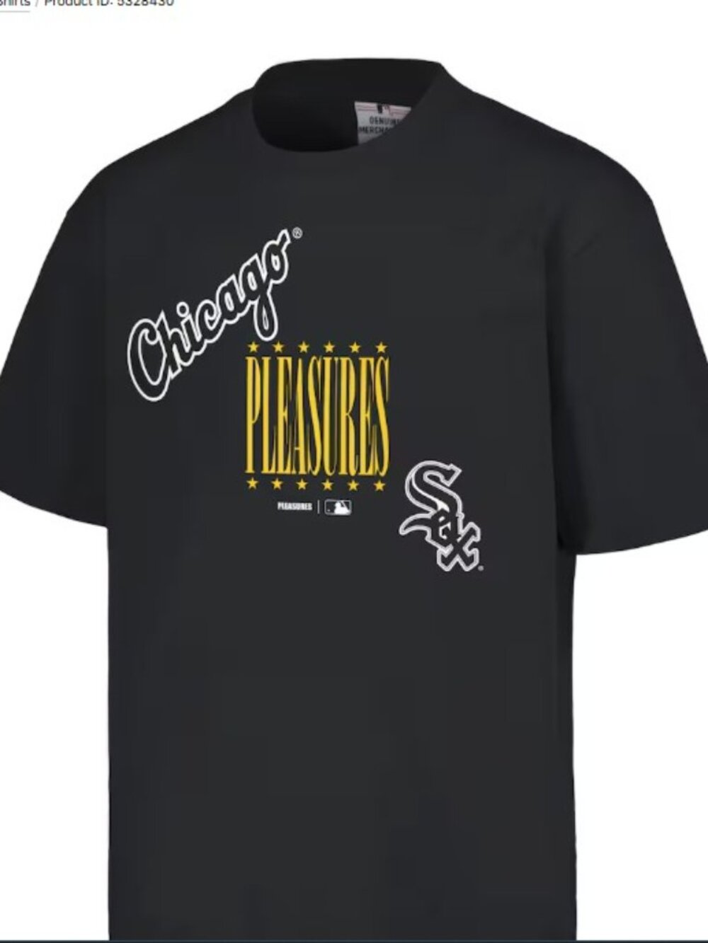 Men's Chicago White Sox PLEASURES Black Repurpose T-Shirt